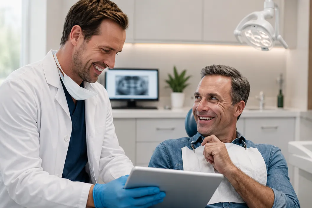 Cosmetic dentistry consultation